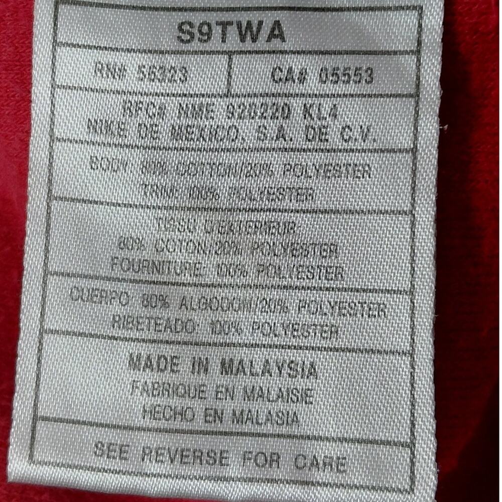 Jordan Red Drawstring Shorts Solid Polyester Size… - image 8